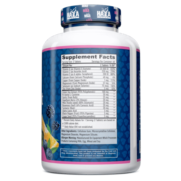 Antioxidant Complex 120 Tabs.