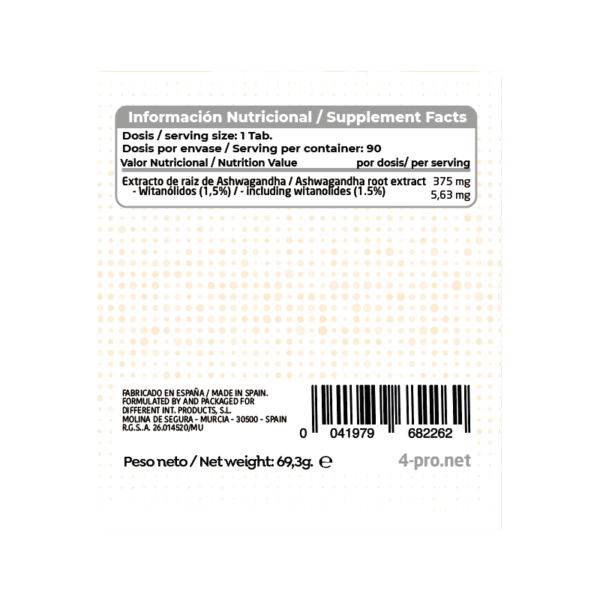 Ashwagandha 375 mg 90 Tabs