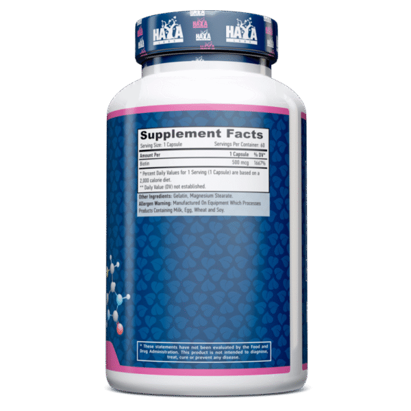 Biotin 500 mcg. - 60 Caps.