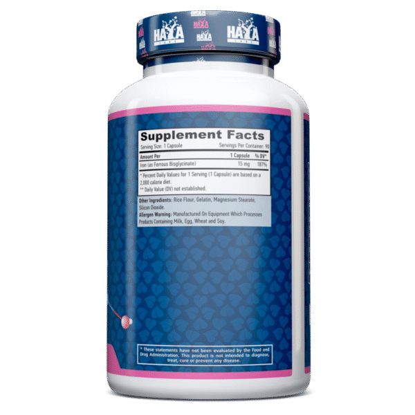 Chelated Iron 15 mg. - 90 Caps.