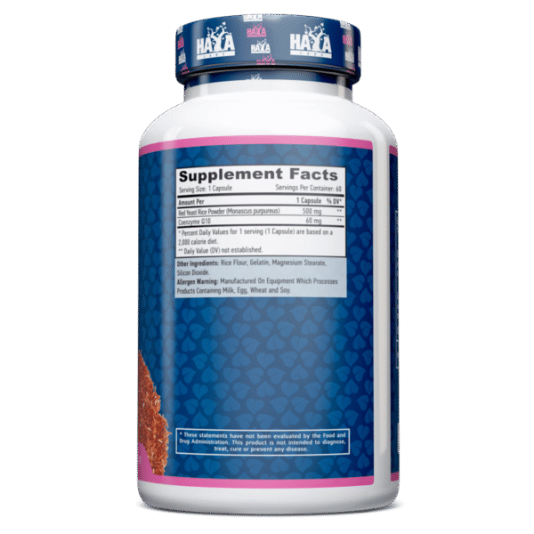 Co-Q10 60 mg. & Red Yeast Rice 500 mg - 60 Softgel