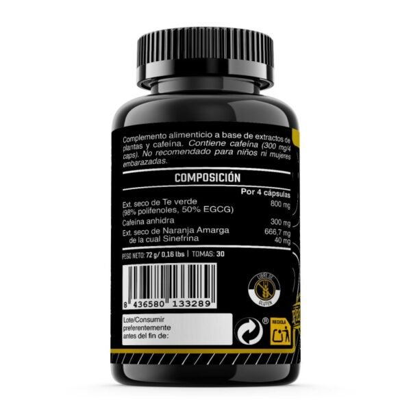 FAT BURNER HARDCORE - Thermogenic Formula | 120 cáps