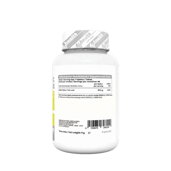 Folic Acid 90 Tabs 800 μg