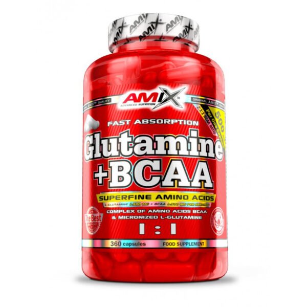 glutamina-bcaa-360-caps Glutamina + Bcaa 360 Caps.