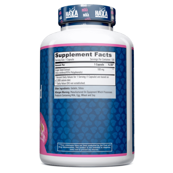 Grapeseed Extract 100 mg. - 120 Caps.