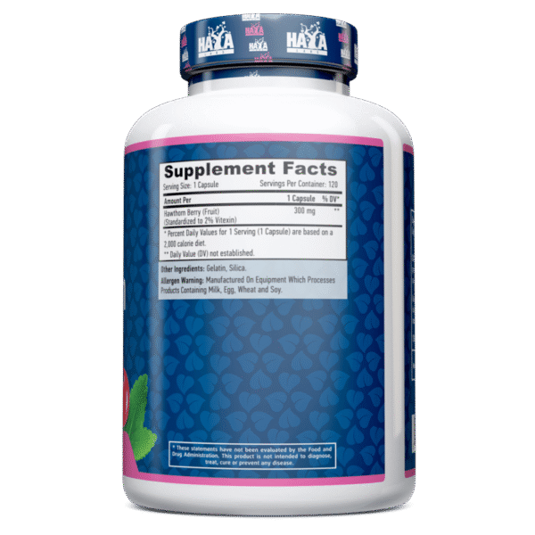 Hawthorn Berry 300 mg. - 120 Caps.