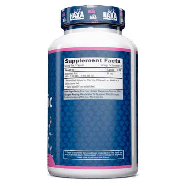 hyaluronic-acid-40-mg-30-caps (2) Hyaluronic Acid 40 mg. - 30 Caps.