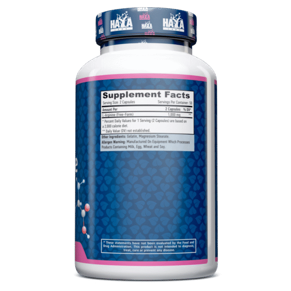 L-Arginine 500 mg. - 100 Caps.