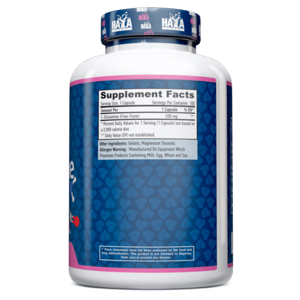 L-Glutamine 500 mg. - 100 Caps.