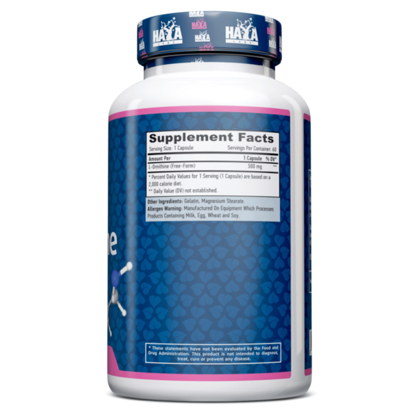 l-ornithine-500-mg-60-caps (2) L-Ornithine 500 mg - 60 Caps.