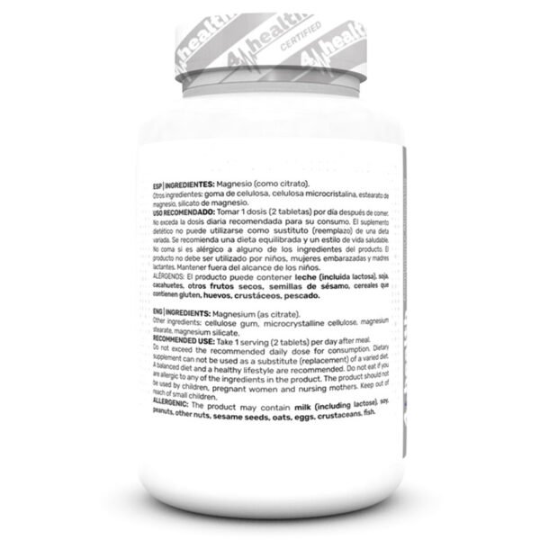 Magnesium Citrate 200 mg - 100 Tabs.