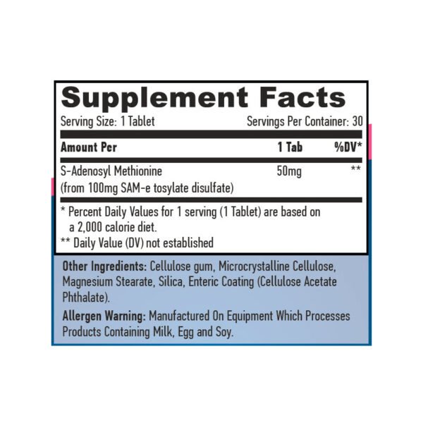 SamE 50 mg - 30 Tabs.