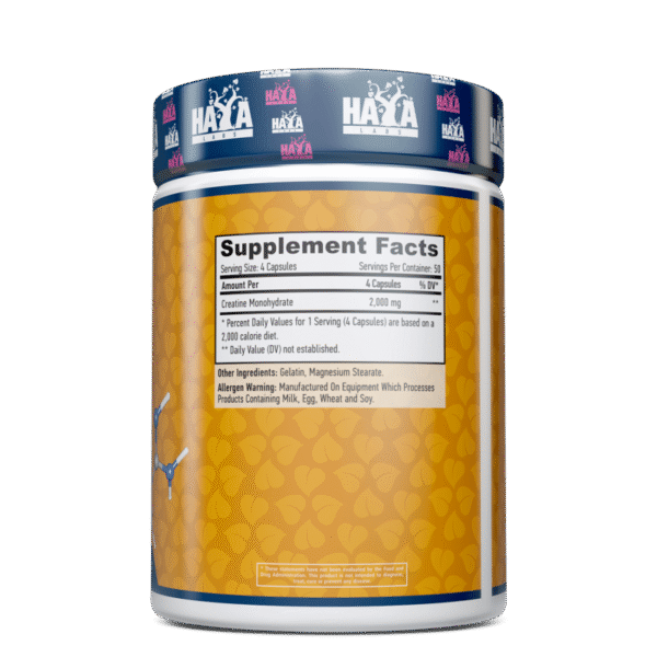 Sports Creatine Monohydrate 500 mg - 200 Caps.