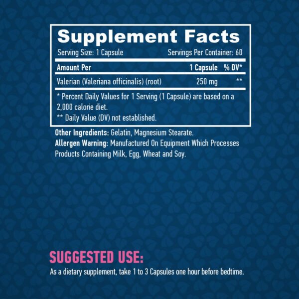 valerian-250-mg-60-caps (1) Valerian 250 mg. - 60 Caps.