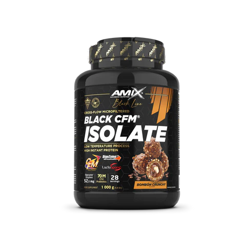 Proteína Black CFM Isolate – Black Line Sabor: Bombón Crujiente